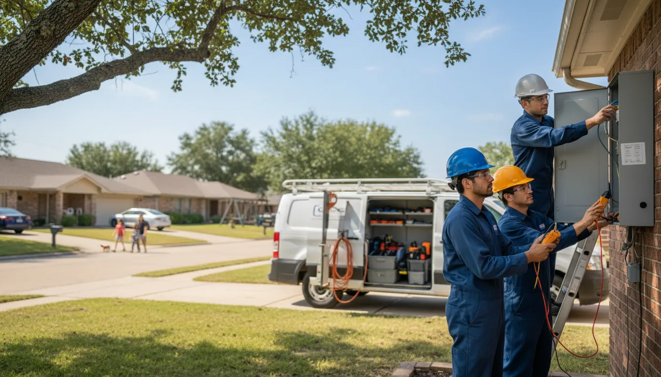 Certified electrician providing emergency electrical services in Plain, WI